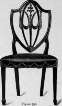 Chair in Hepplewhite style, 1785 95.