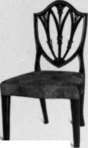 Chair in Hepplewhite style,