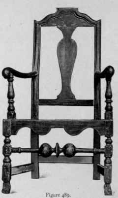 Chair showing Dutch influence, 1710 15.