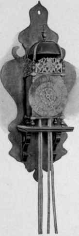 Chamber or Lantern Clock, last half seventeenth century.