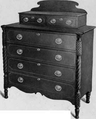 Chest of Drawers, Empire style, 1810 20.