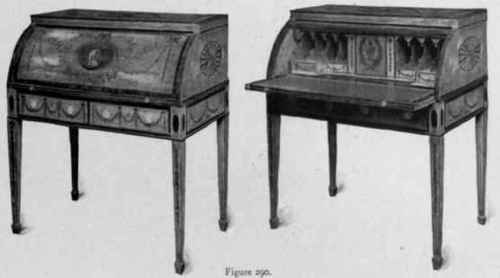 Cylinder Fall Desk, 1780 90.