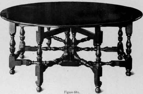 Double Gate Legged Table, last quarter seventeenth century.