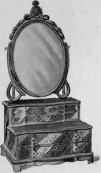 Dressing Glass, about 1790.