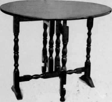 Folding Table, last quarter seventeenth century.