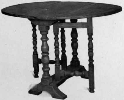Folding Table, last quarter seventeenth century.