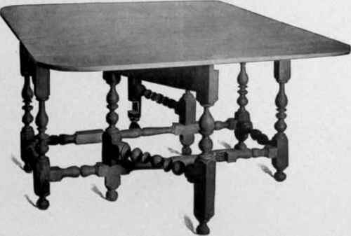 Gate Legged Table, late seventeenth century.