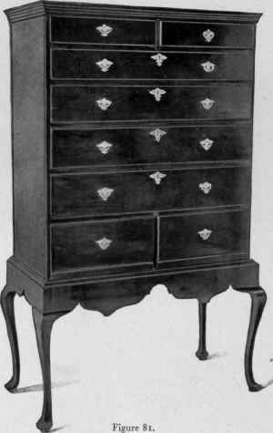 High Chest of Drawers, 1710 20.