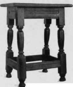 Joined Stool or Short Form, about 1650.