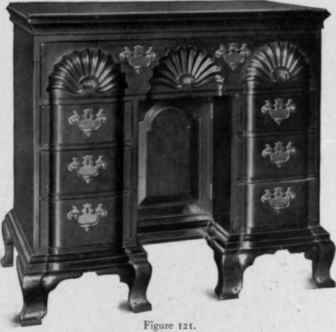 Knee Hole Block Front Dressing Table, 1750 75.