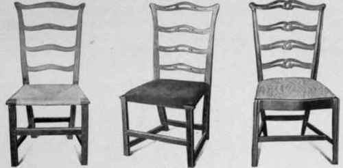 Ladder Back Chairs, 1770 80.
