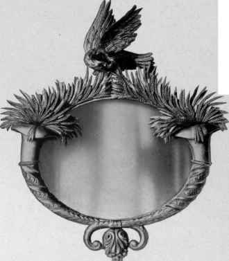 Looking Glass with gilded frame, 1790 1800.