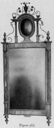 Looking Glass with marble and gilt frame, 1780 90.