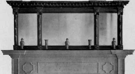 Mantel Looking Glass, about 1790.