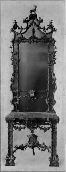Pier Glass and Table in Johnson style, 1750 65.