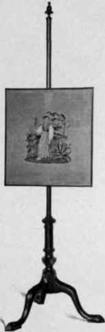Pole Screen, third quarter eighteenth century.
