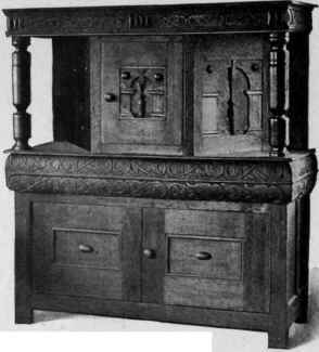Press Cupboard, third quarter seventeenth century.
