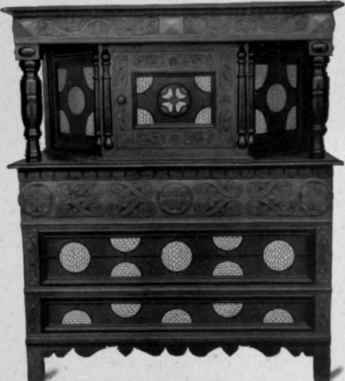 Press Cupboard with three drawers, 1690 1700.