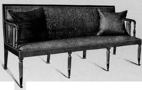 Sheraton Sofa, about 1800.