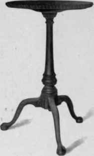 Small Tripod Table with godrooned second quarter eighteenth century.