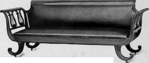 Sofa, Phyfe style, 1800 10.