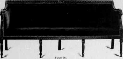 Sofa, Sheraton style, 1790 1800.