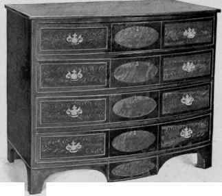 Swell Front Chest of Drawers, 1790 1800.