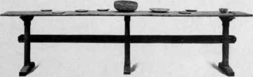 Table Board and Frame, about 1650.
