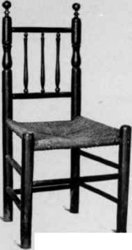 Turned Side Chair, Carver style, 1650 1700.