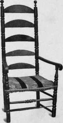 Turned Slat Back Chair, 1725 50.