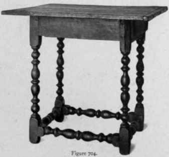 Turned Table, about 1700.