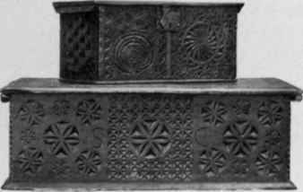 Two Desk Boxes with Friesland carving, 1675 1700.