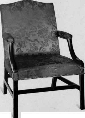 Upholstered Chair in Chippendale style,