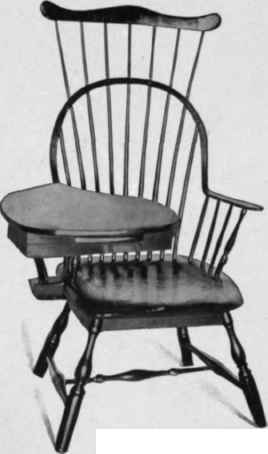 Windsor Writing Chair, last quarter eighteenth century.