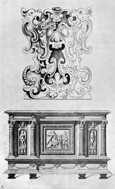 Carved Oak Bahut. CLUNY MUSEUM, PARIS.