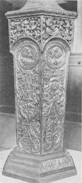 E. Down, Devon, Font Pedestal.