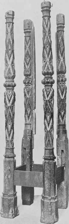 Oak Bedposts.