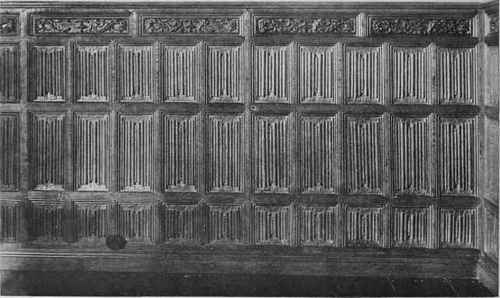 Oak Linenfold Panelling.