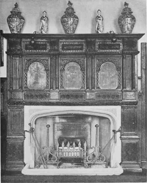 Oak Mantel.