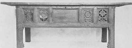 Oak Sideboard Table (Restored).