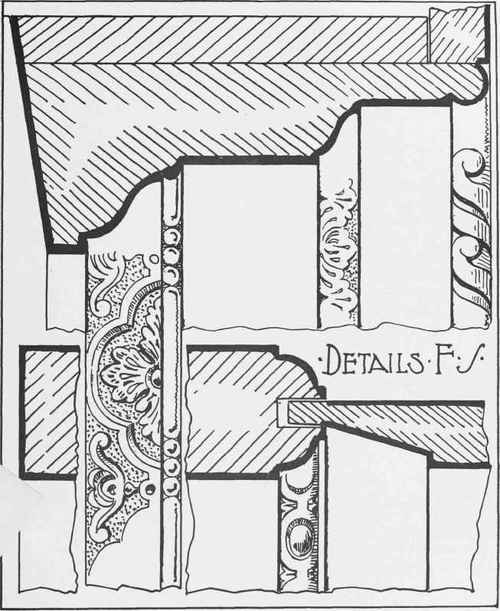 Sections Of Door And Architrave, Fig. 382.