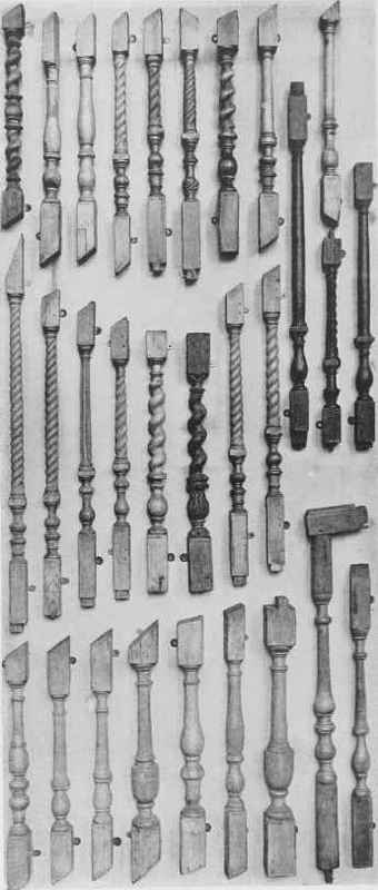 Types Of Baluster Turning Of The Seventeenth And Early Eighteenth Centuries.