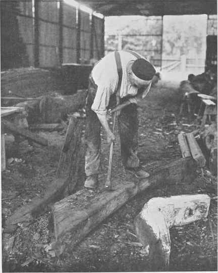 Using The Adze.