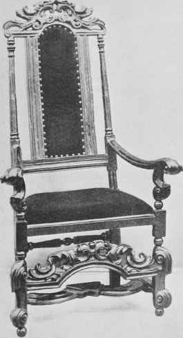 Walnut Arm Chair.