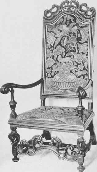 Walnut Arm Chair.
