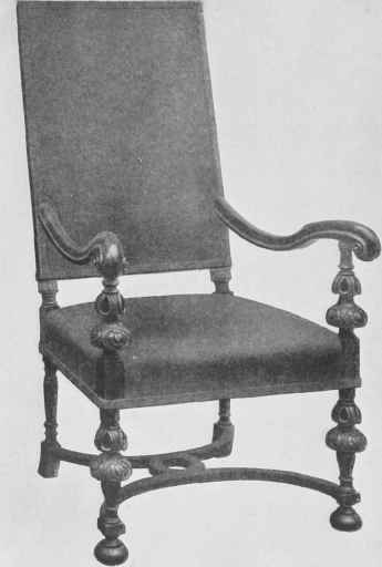 Walnut Arm Chair.