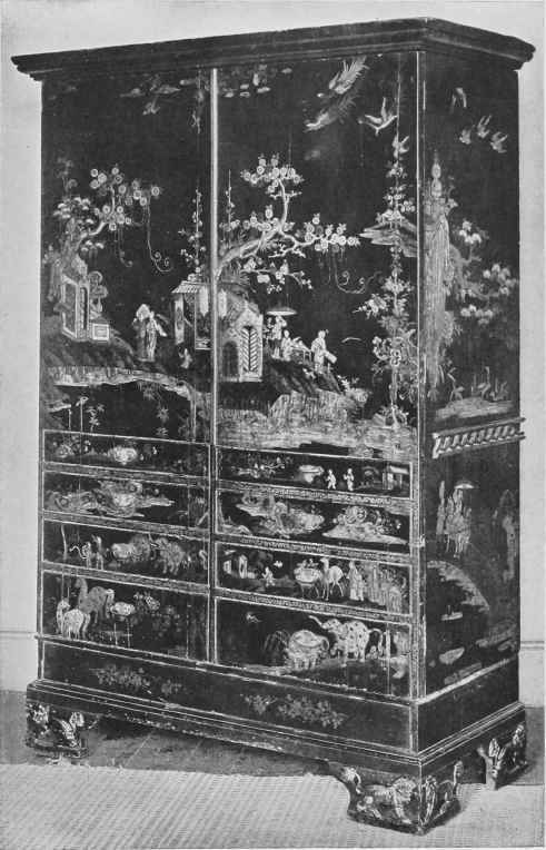 Wardrobe In Black Lacquer.