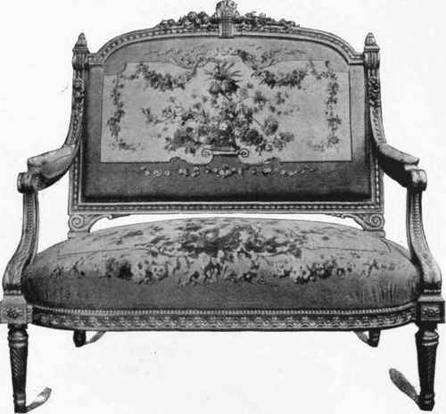 SOFA. Epoch Louis XVI. Palace of the Elysee, Paris.