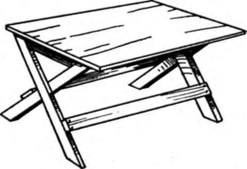 Sawbuck Table