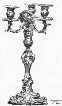 Candelabra, with the Arms of Bouillon. (Collection of M. Leopold Double.)